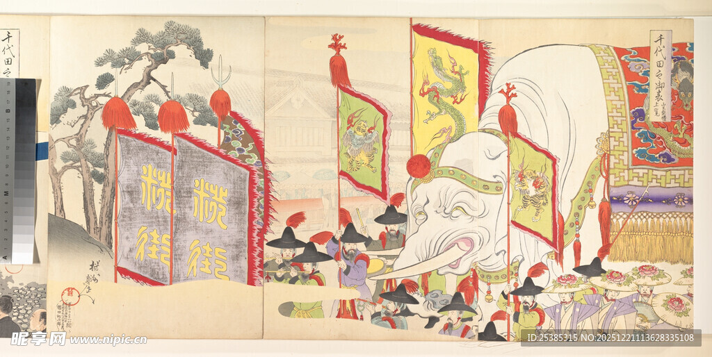 古代热闹市井场景画卷