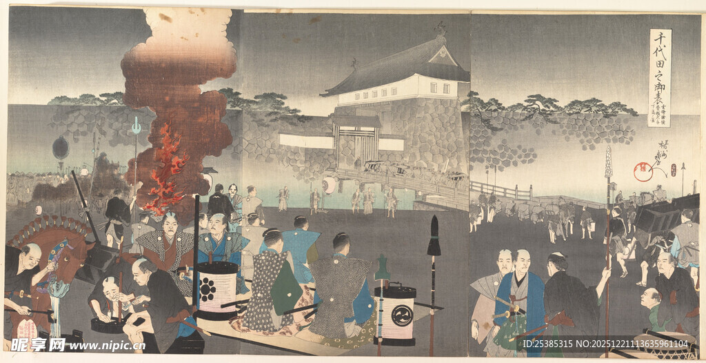 日本传统节庆热闹场景