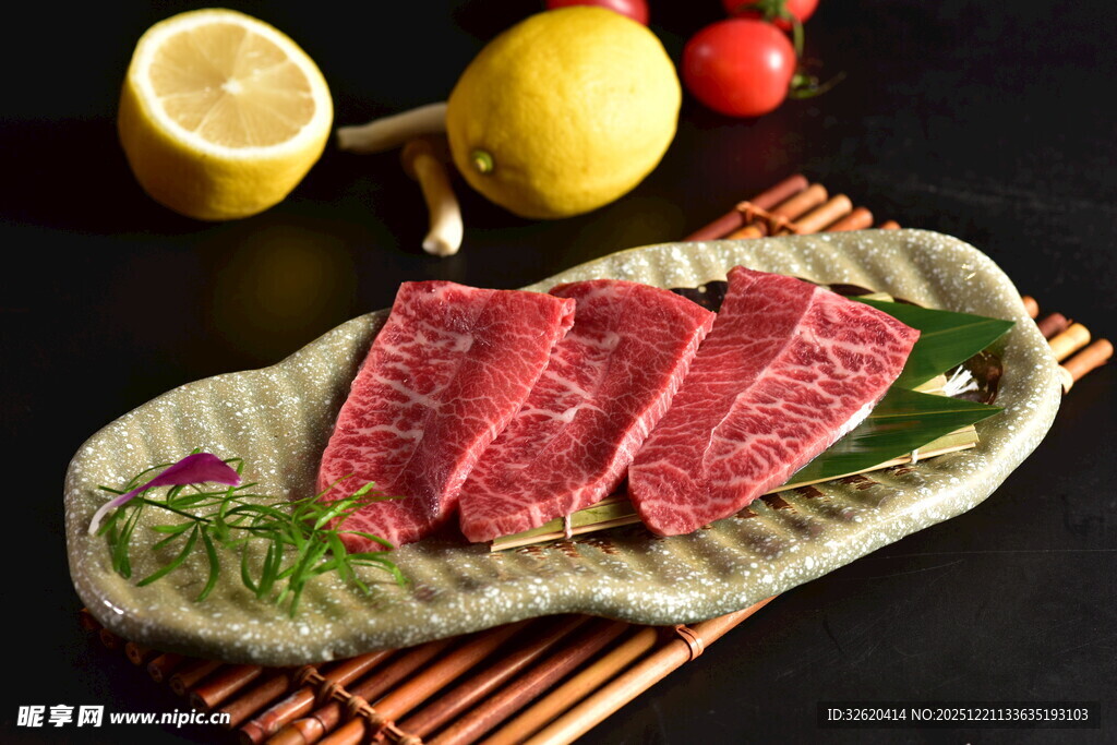 生牛肉片