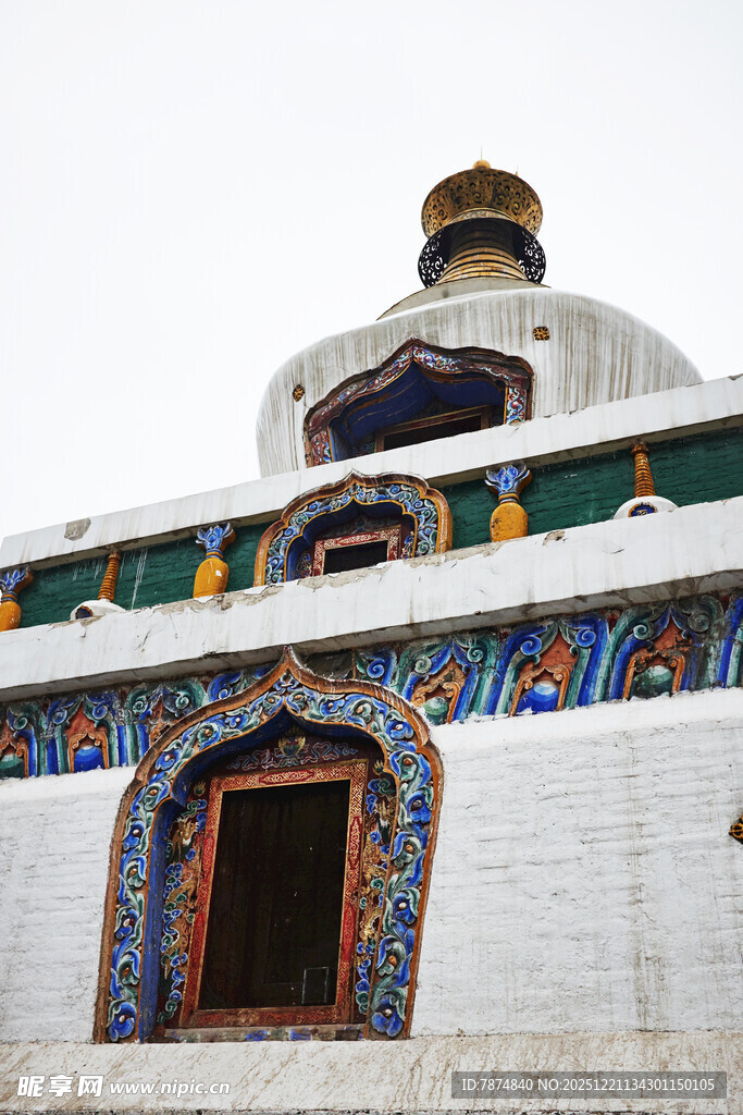藏式建筑精美细节展示