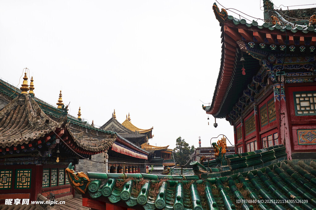 中式古建筑屋顶景观