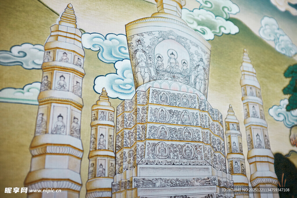 梦幻城堡手绘艺术图