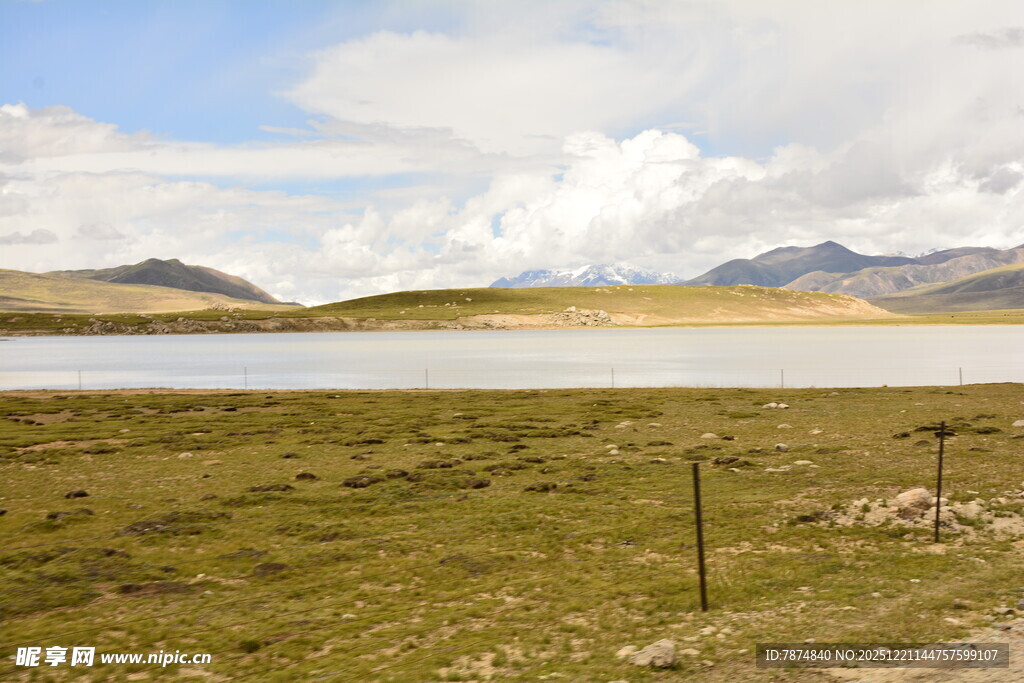 草原湖泊风光美景