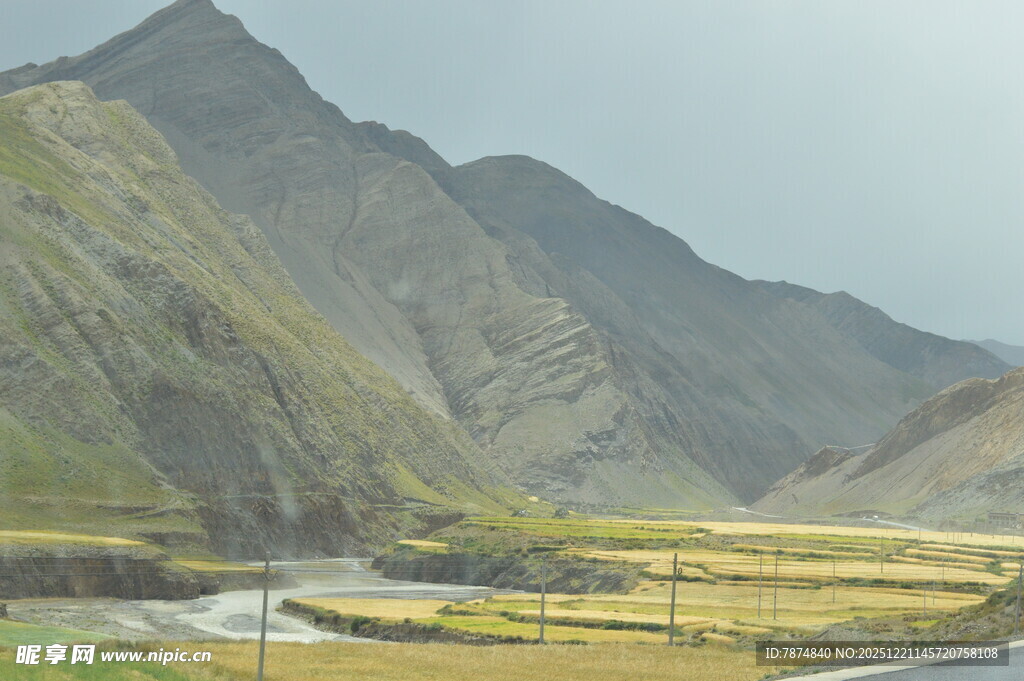 山间田野风光美景