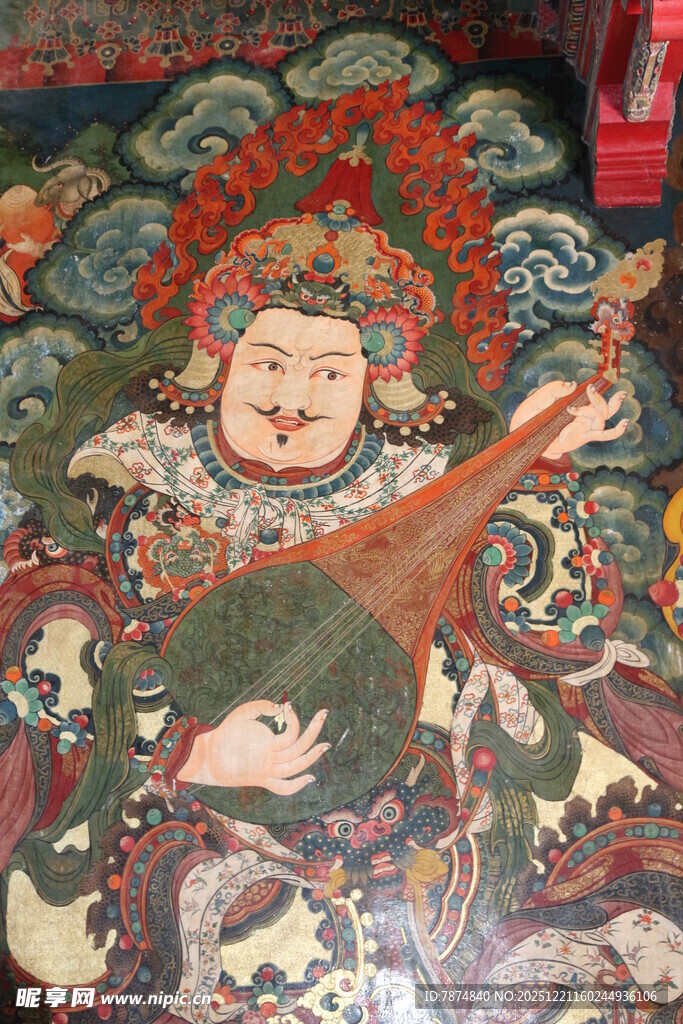 敦煌壁画中的弹拨乐器人物