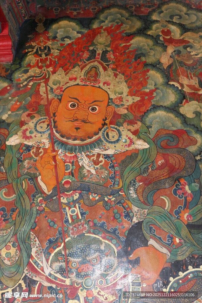 传统精美神像图案