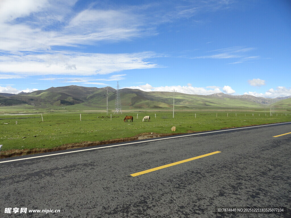 草原公路风景