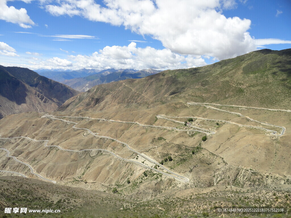 壮丽高山峡谷景观