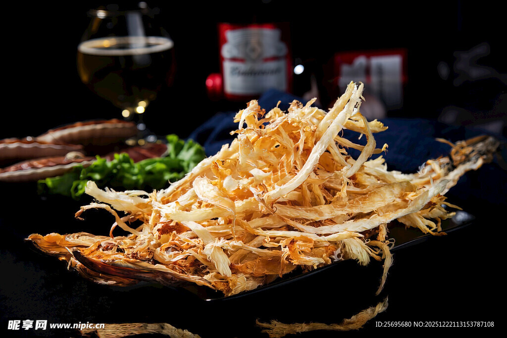 美味日式烤鱿鱼丝