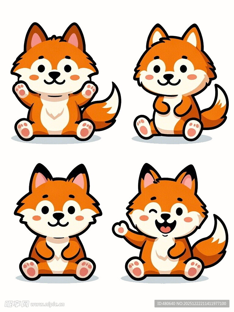 可爱小狐狸卡通形象