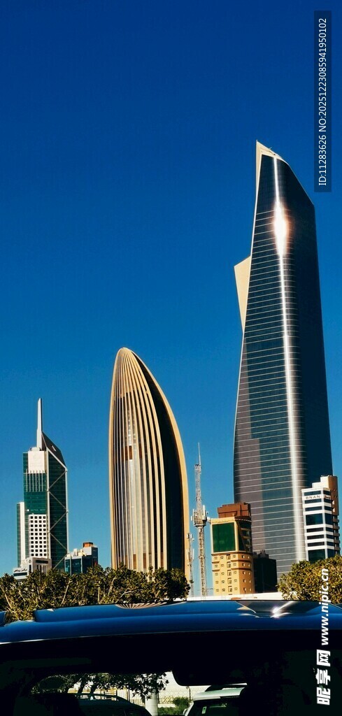迪拜城市天际线壮观景观