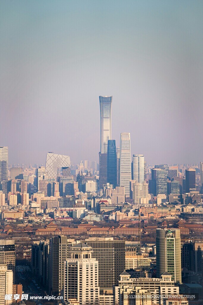 繁华都市天际线景观