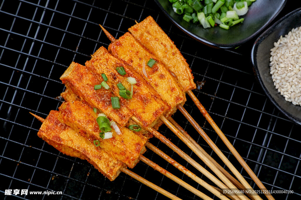 美味烤豆腐串