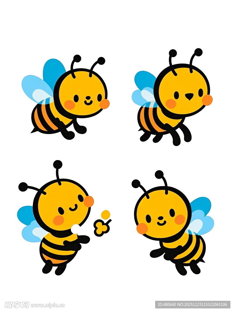 可爱小蜜蜂卡通形象