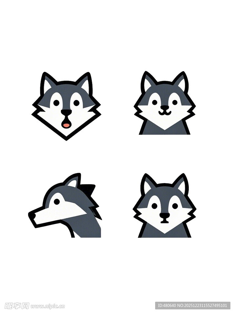 可爱哈士奇头像集合