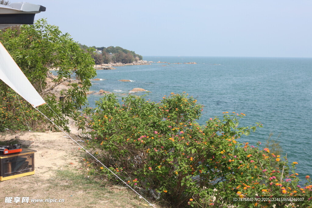 海边露营美景
