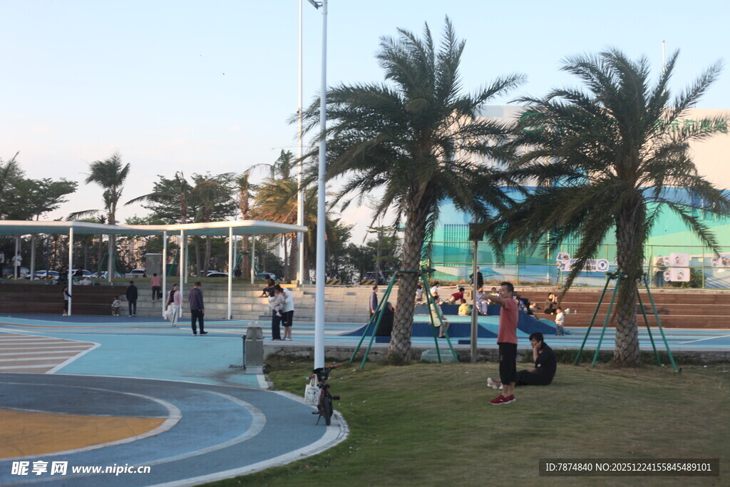 海滨休闲广场场景