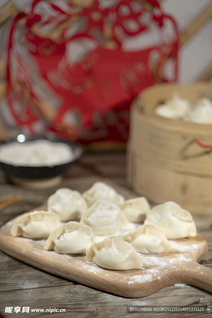 手工包制的美味饺子