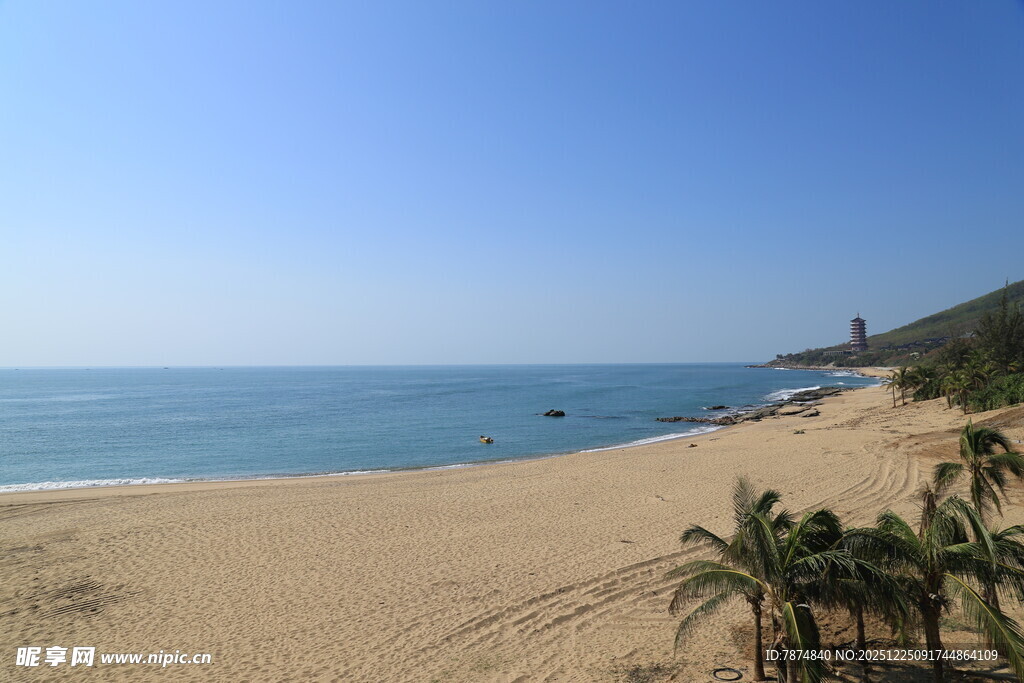 美丽海滨沙滩风光