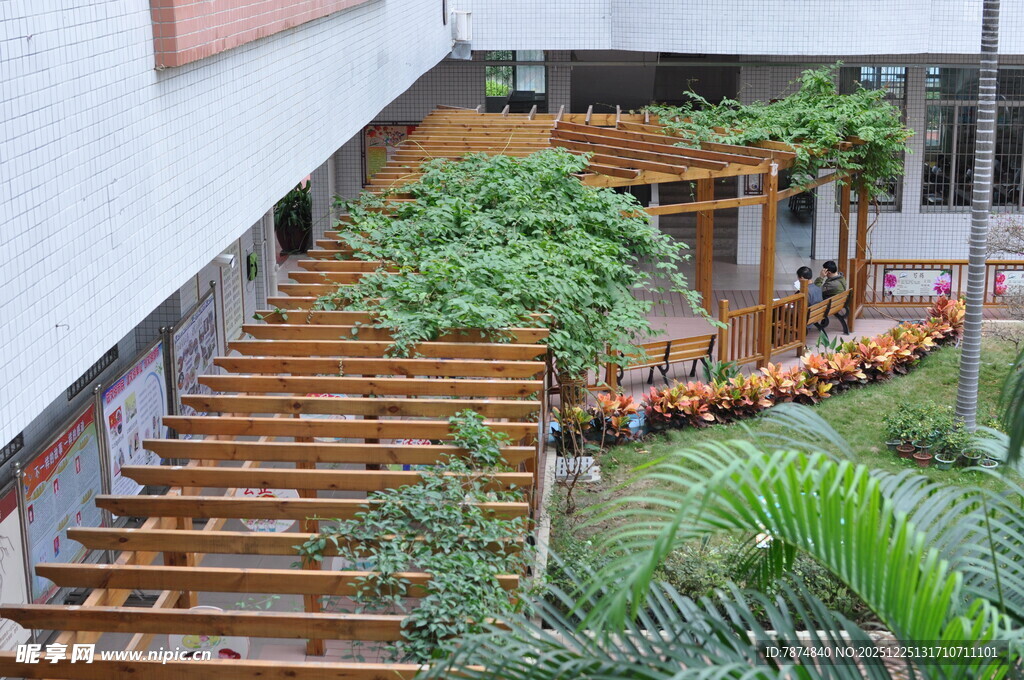 木质户外休闲廊架景观