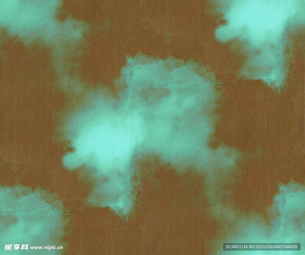 蓝绿云状图案纹理背景