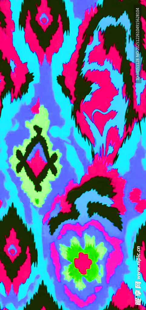 多彩几何图案艺术纹理