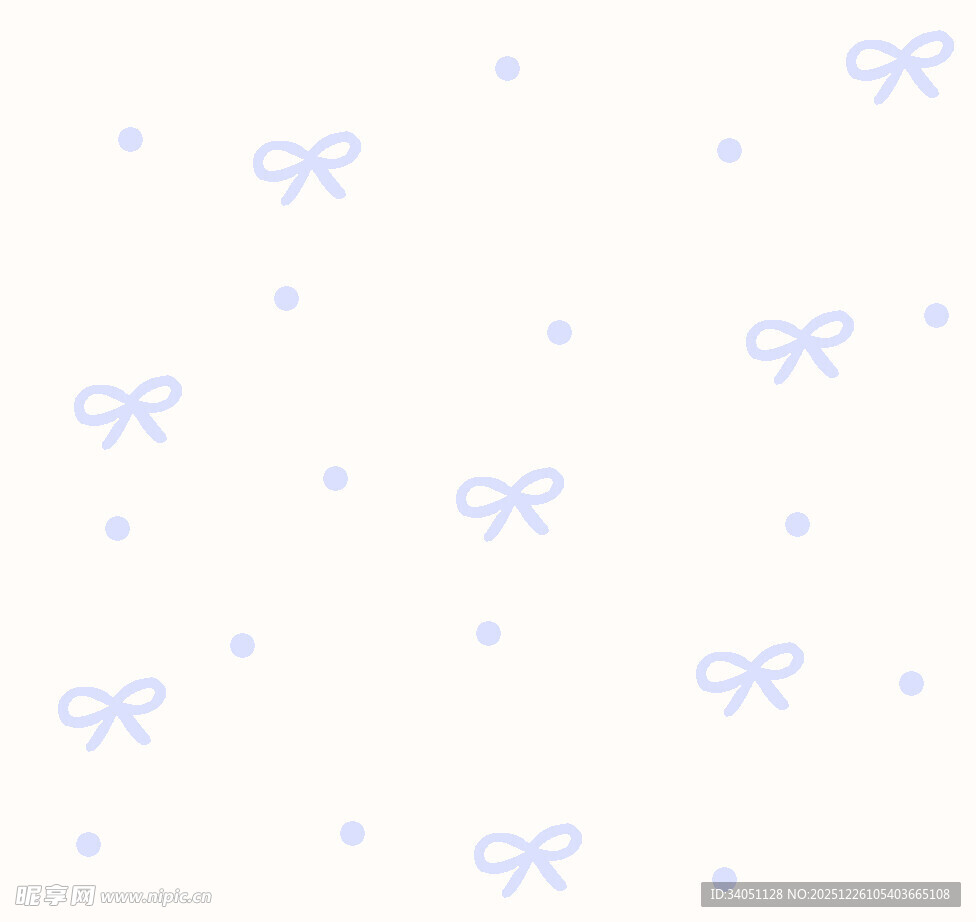 淡蓝色蝴蝶结图案背景
