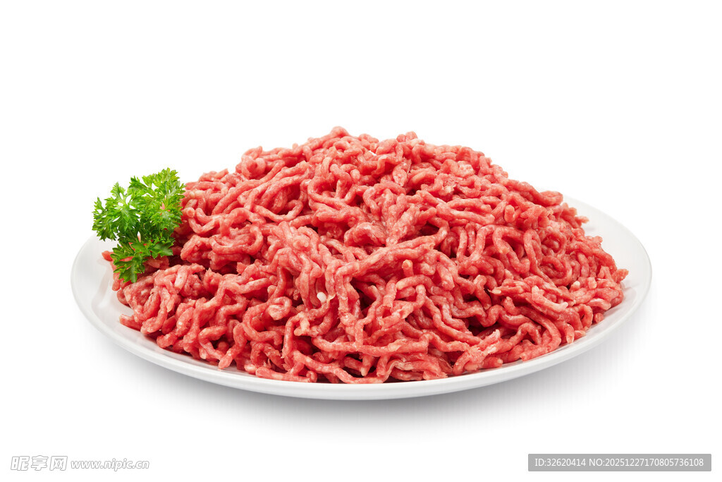 新鲜碎牛肉