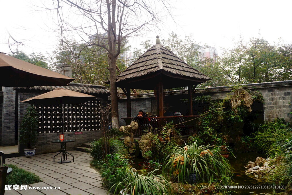 中式庭院景观 静谧雅致