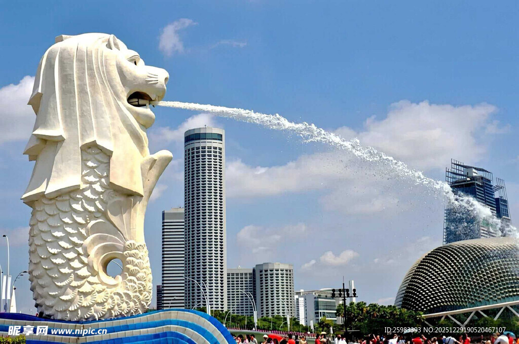 新加坡鱼尾狮喷泉