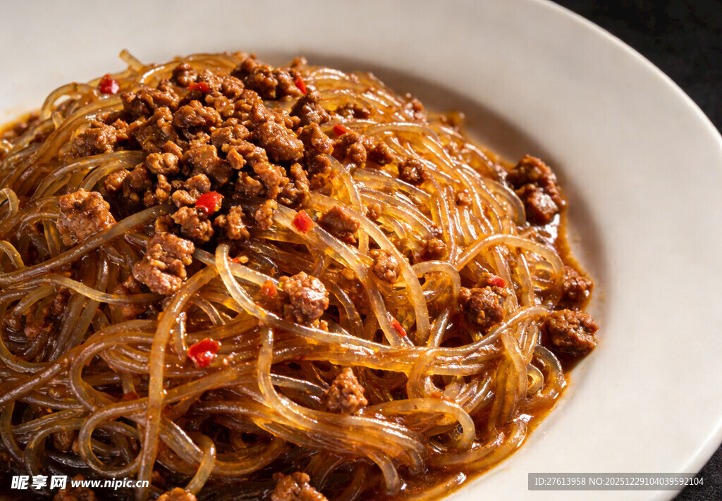 肉末炒粉丝