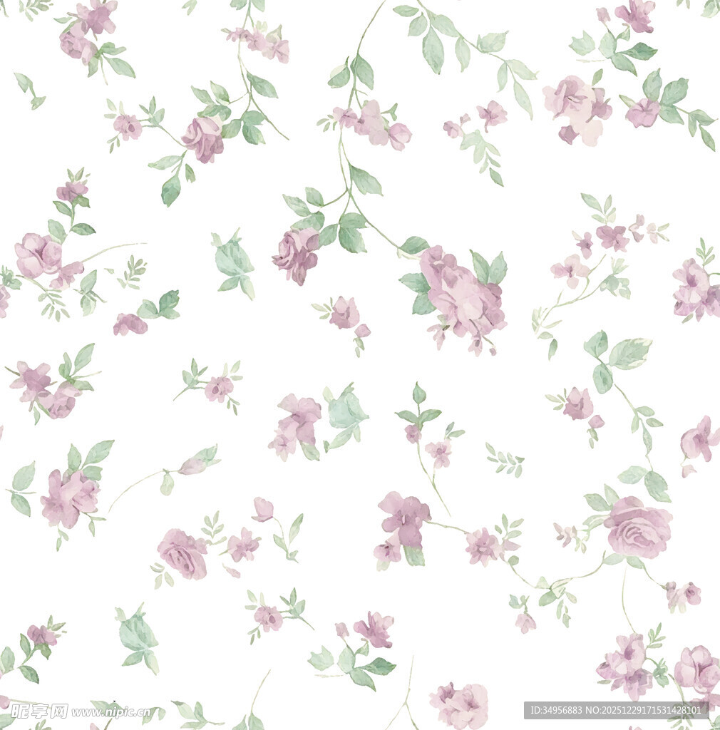 粉色花卉图案背景纹理