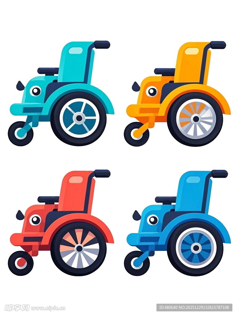 多彩儿童三轮车图案
