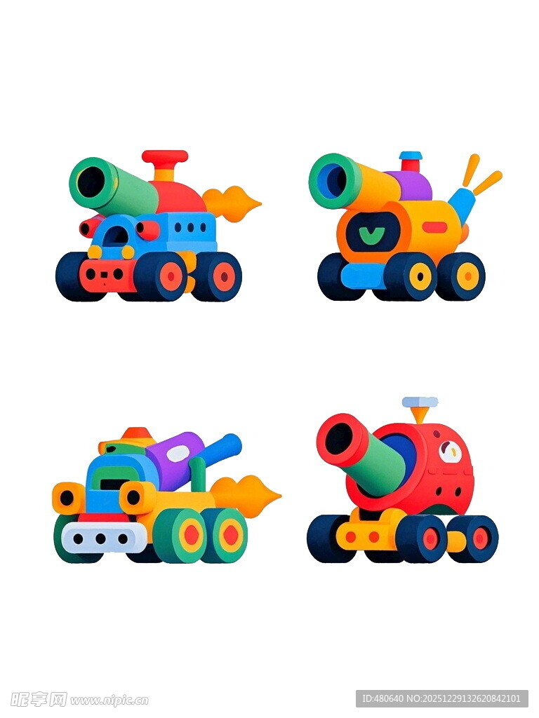 多彩卡通玩具车大集合