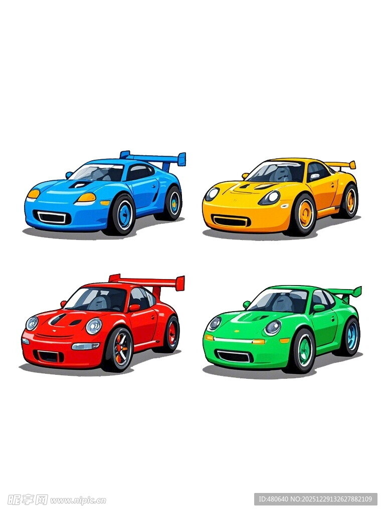 多彩炫酷跑车展示