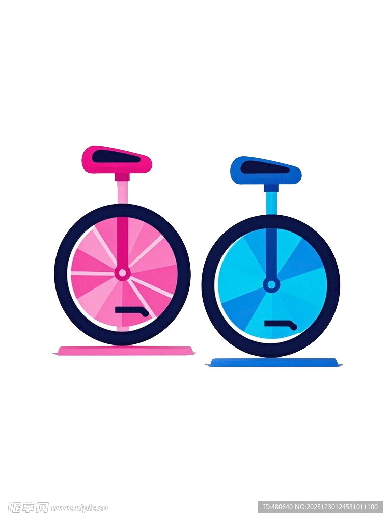 双轮独轮车图标设计