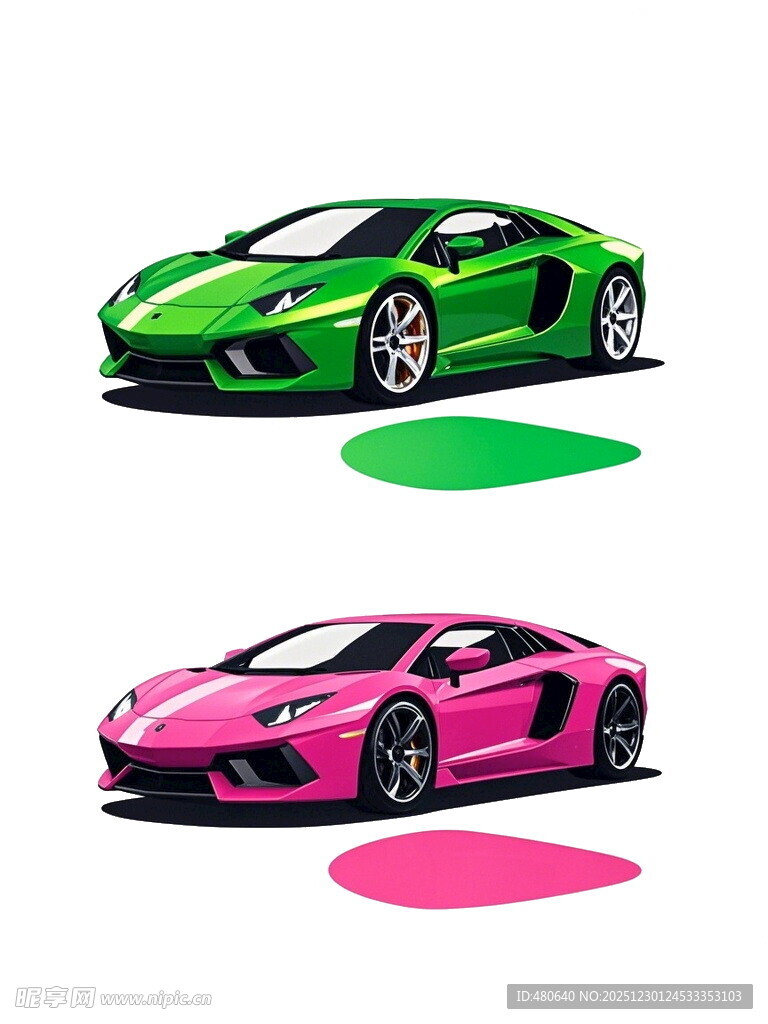 多彩炫酷跑车展示