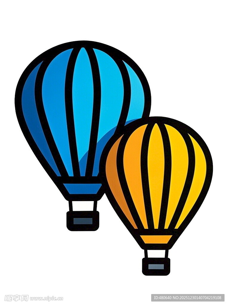 双热气球图标设计