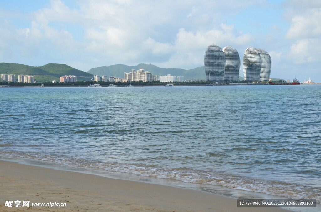 海滨城市美丽海景风光