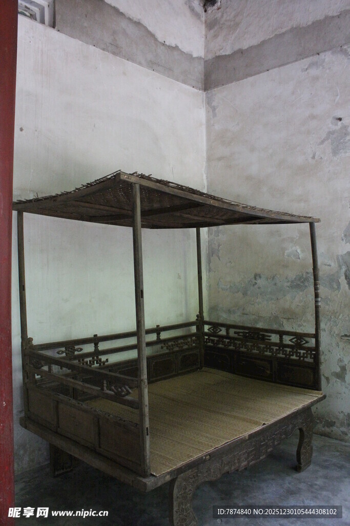 古式四柱架子床展示