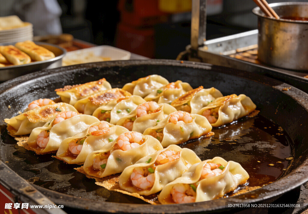 虾仁煎饺