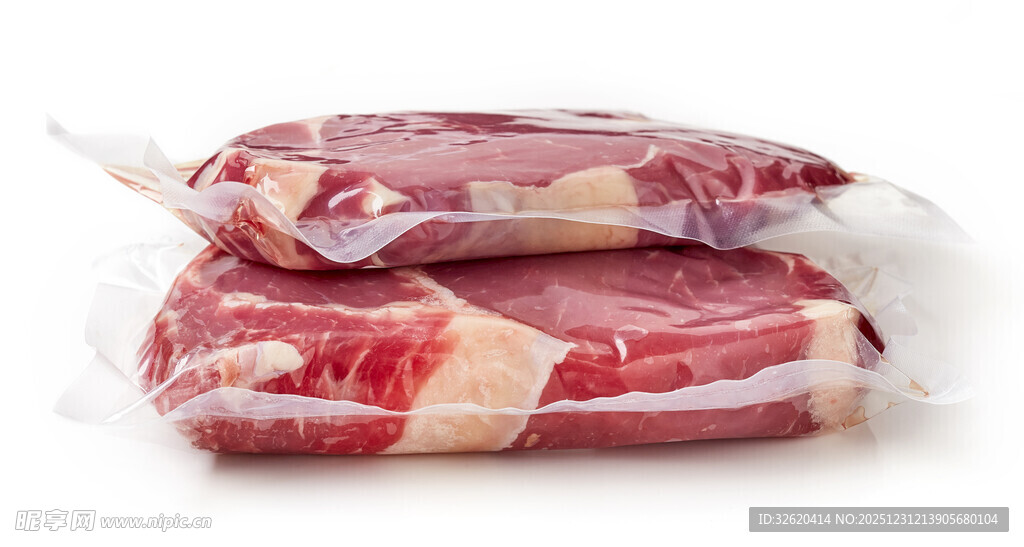 新鲜包装肉块