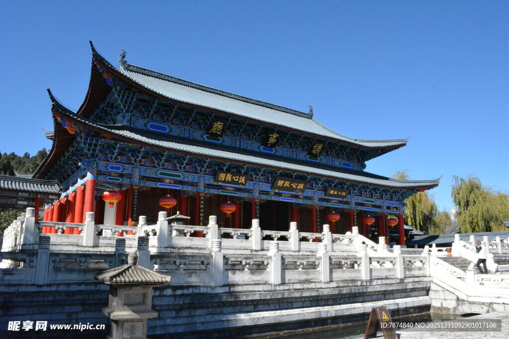 中式古建筑庙宇景观