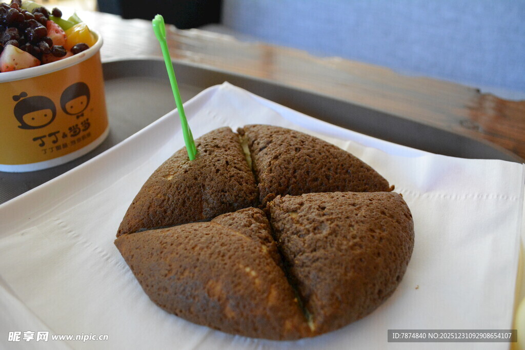 巧克力面包切块展示