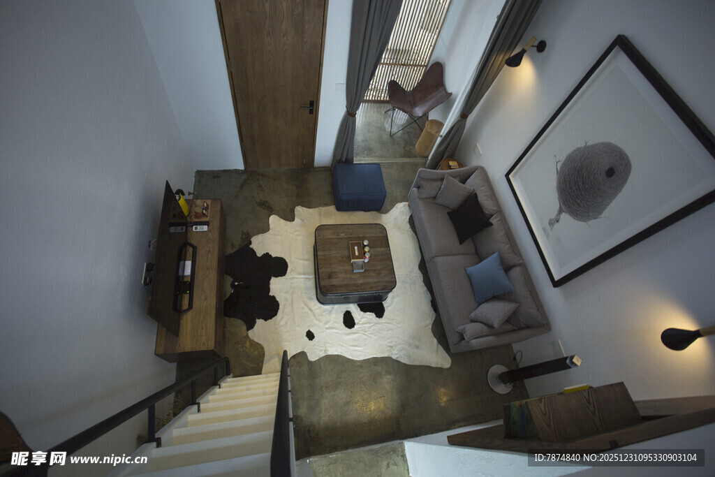 复古风室内家居一角