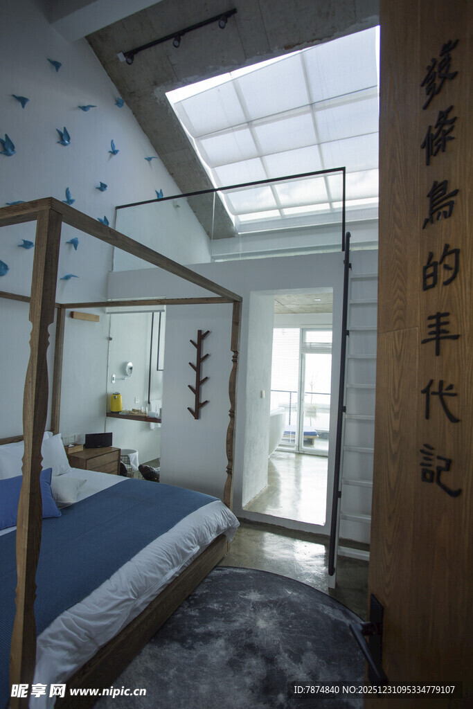 中式复古风卧室温馨场景