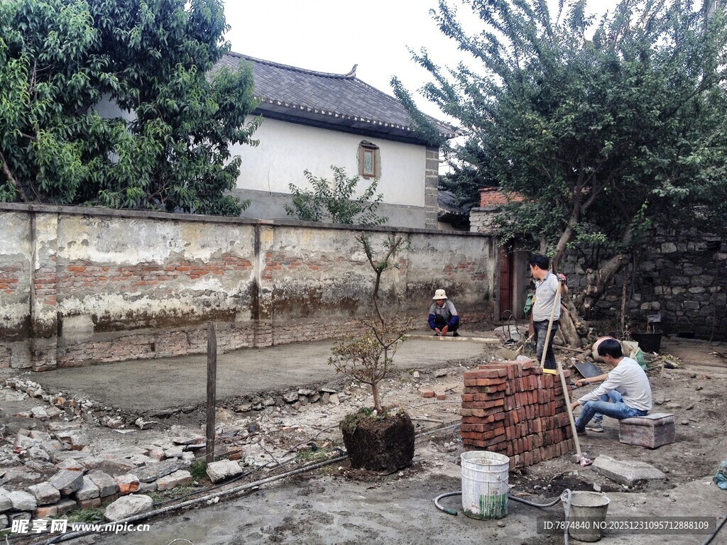 乡村庭院改造现场