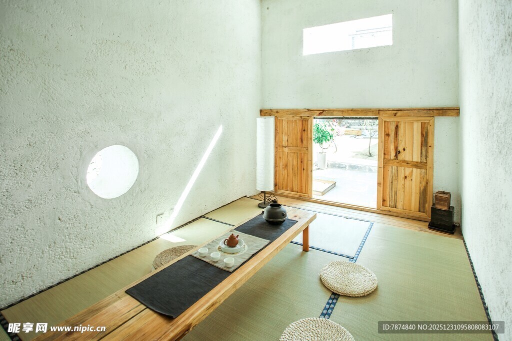 简约日式风室内瑜伽空间