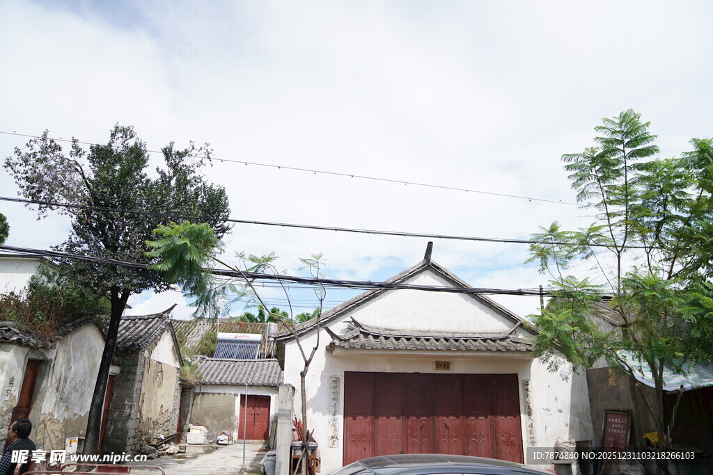 古朴中式民居小院