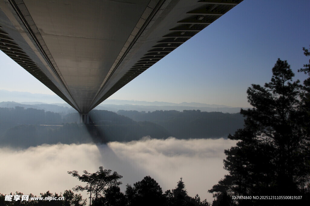 云端大桥俯瞰壮丽美景